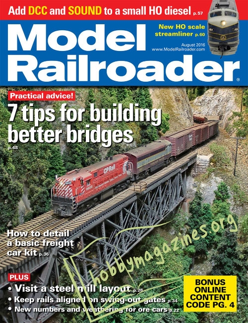 Model Railroader – August 2016