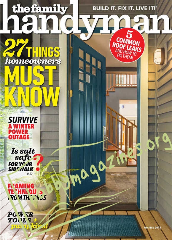 The Family Handyman - October/ November 2018