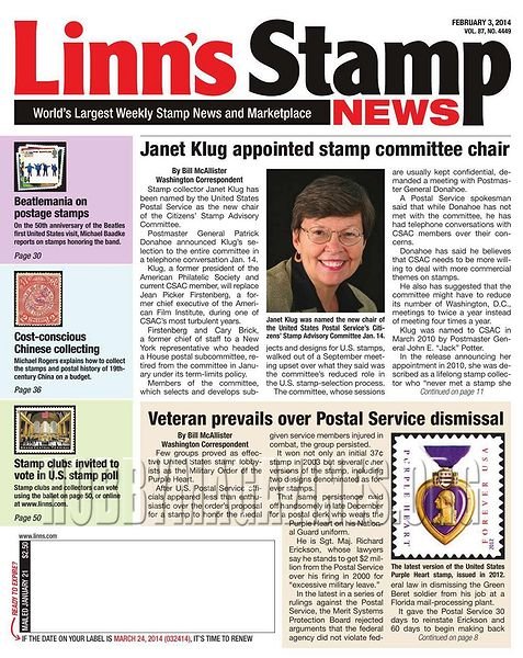 Linn's Stamp News 03 February 2014