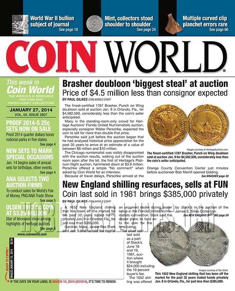 Coin World - 27 January 2014