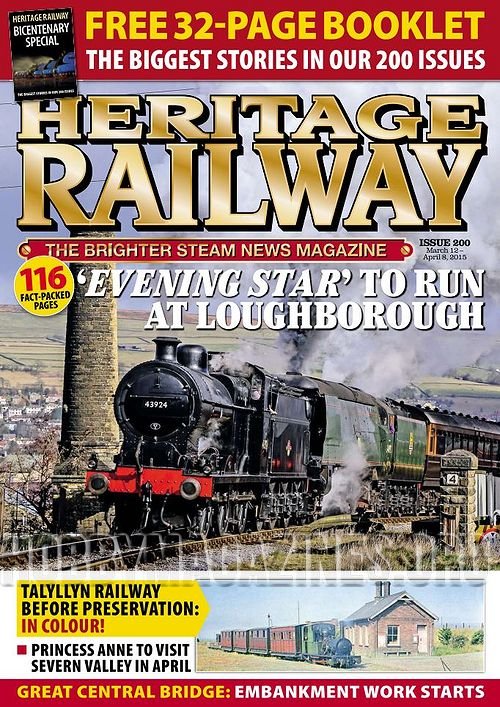 Heritage Railway 200 - March 12-April 8 2015