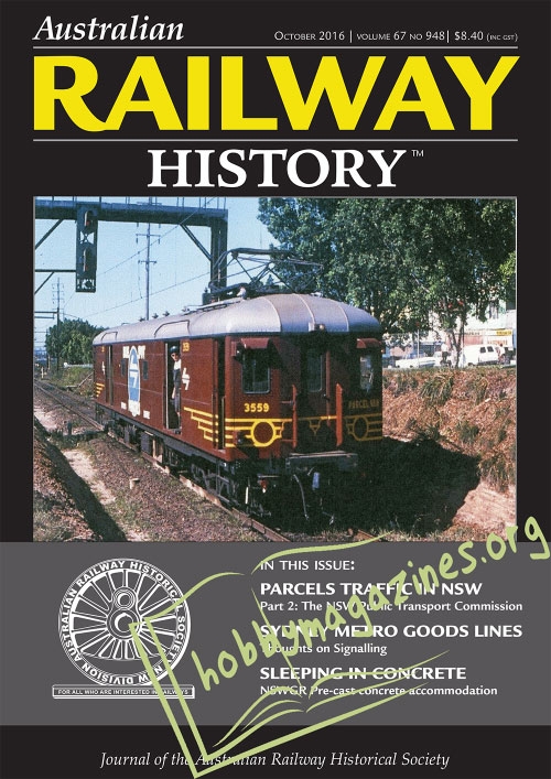 Australian Railway History – October 2016