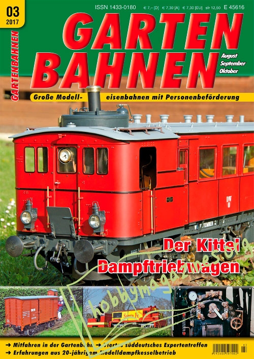 Gartenbahnen – August/Oktober 2017