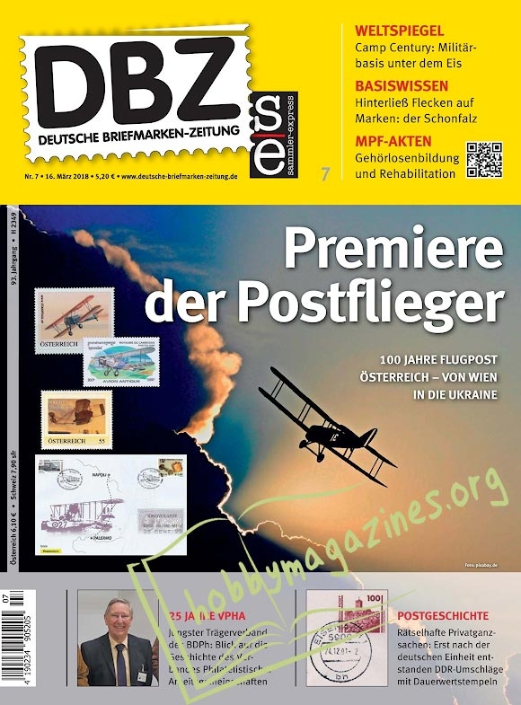 Deutsche Briefmarken-Zeitung Nr.7 16 03 2018