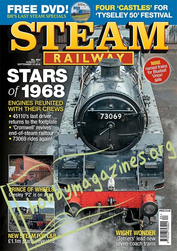 Steam Railway 17 August-13 September 2018