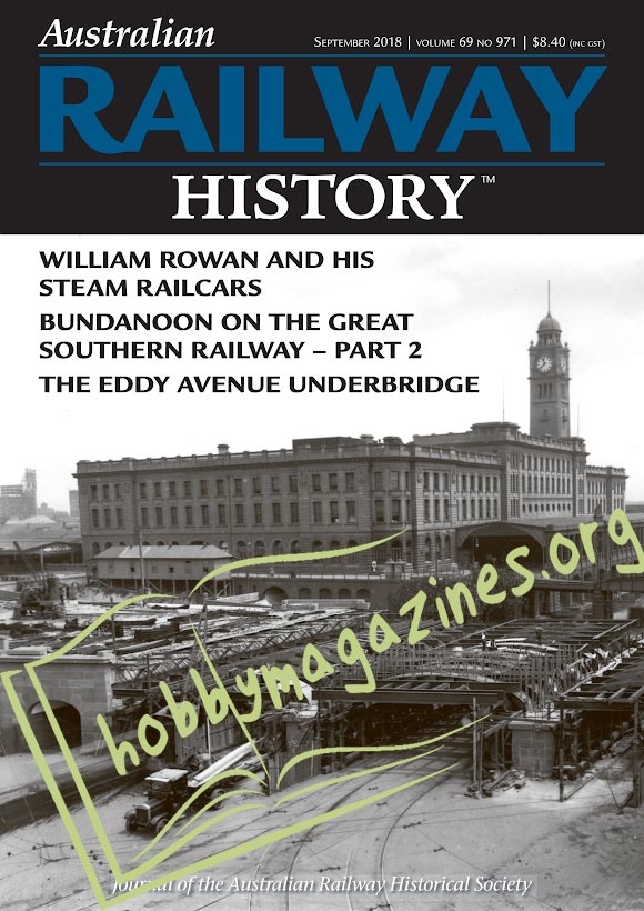 Australian Railway History - September 2018