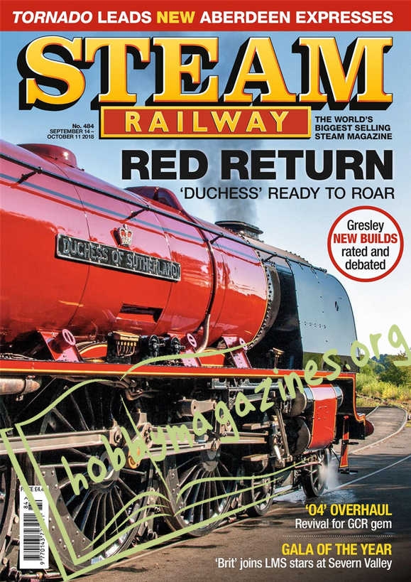 Steam Railway 484 - September 14-October 11 2018