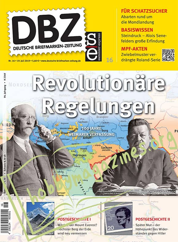 Deutsche Briefmarken-Zeitung 2019-16