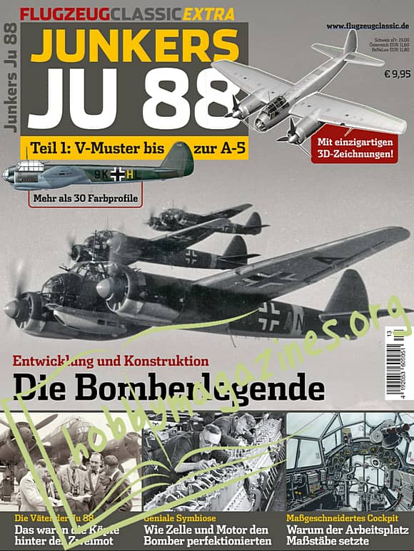 Flugzeug Classic Extra - Junkers JU-88 Teil 1: V-Muster bis zur A-5 fclexju88