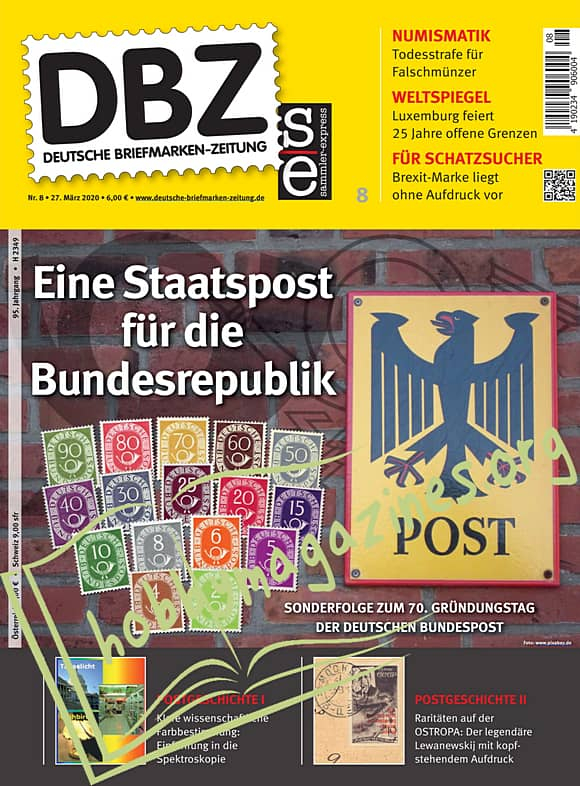 Deutsche Briefmarken-Zeitung - 27 Marz 2020