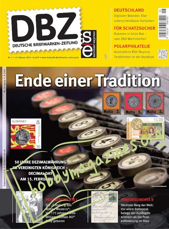 Deutsche Briefmarken-Zeitung – 19 Februar 2021