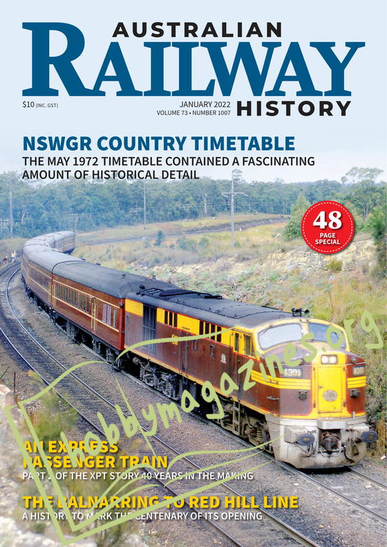 Australian Railway History - January 2022 