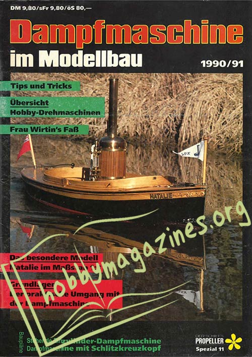 Dampfmaschine im Modellbau 1990-91