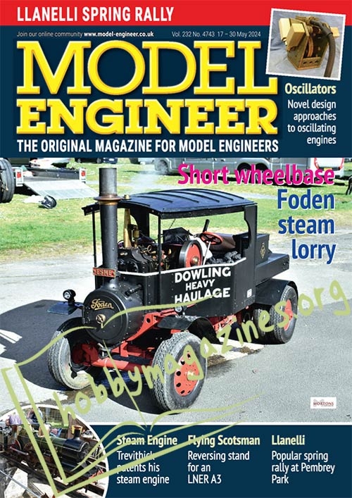 Model Engineer 17 May 2023