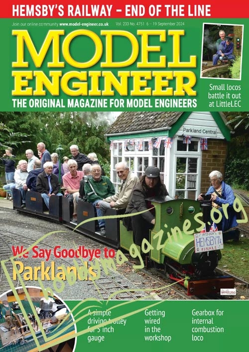 Model Engineer 6 September 2024