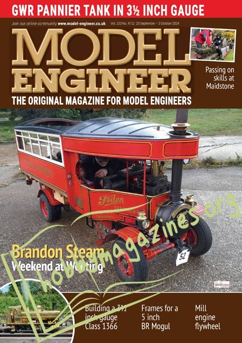 Model Engineer 20 September 2024